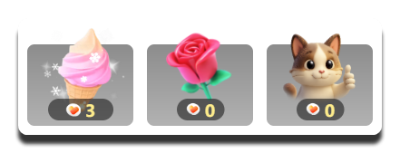 MCA-Interaction vote data on Sticker Dance widget