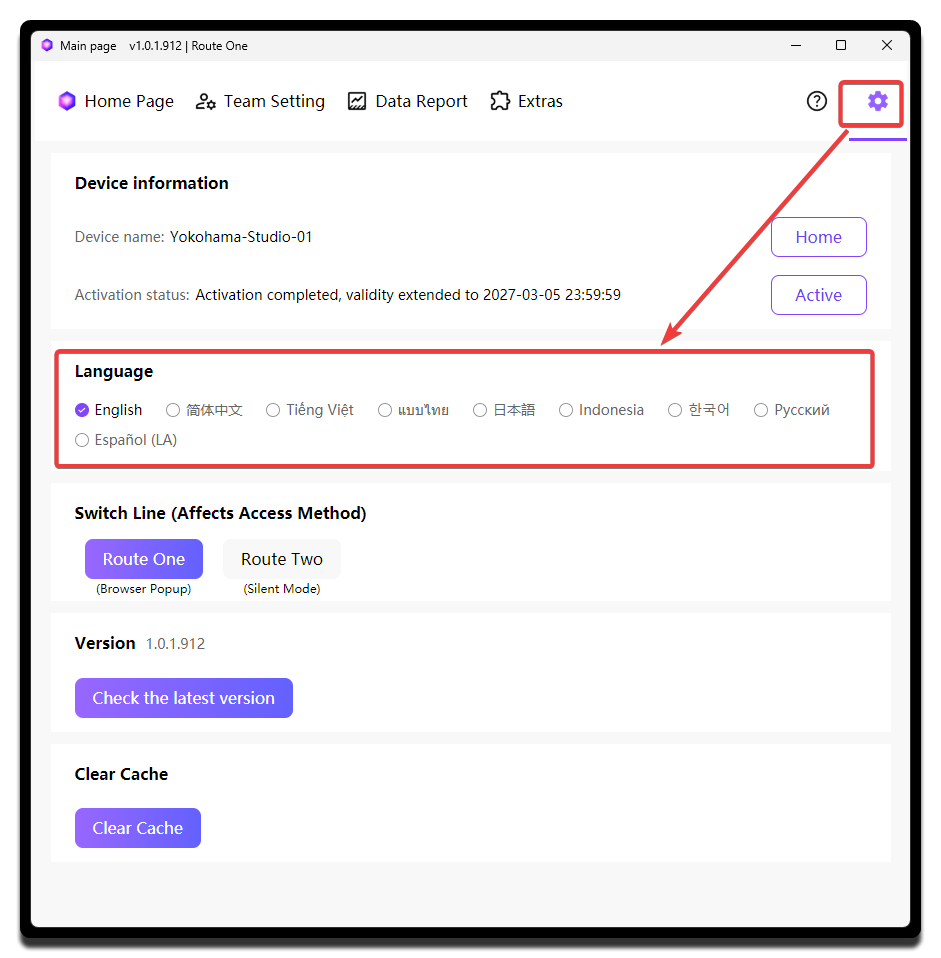 MCA-language switching
