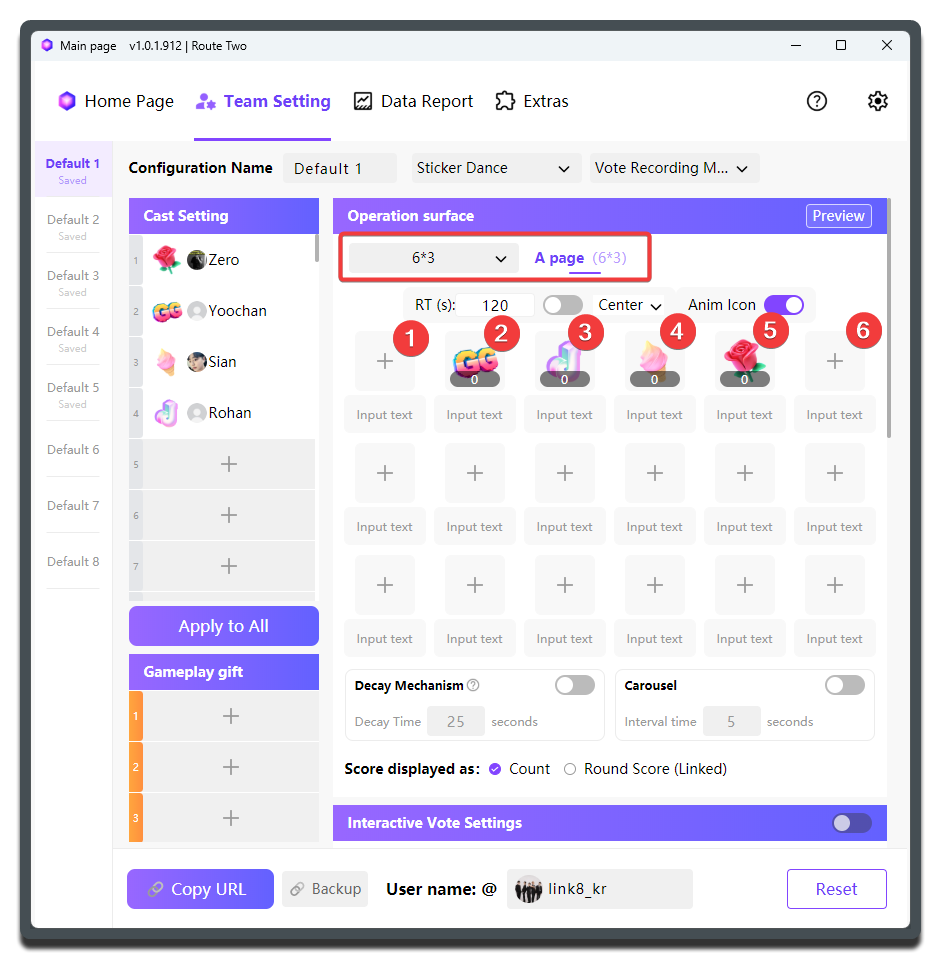 MCA-sticker matrix size